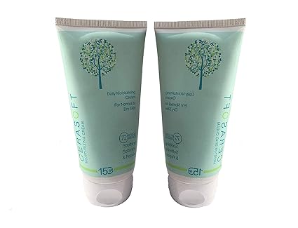 Cerasoft Daily Moisturising Cream for Dry, Flaky, Rough Skin 150g (Pack of 2)
