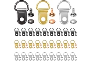 HINZIC 30 Sets Shoe Boot Lace Hooks Alloy Buckle Replacement Fitting with Rivets