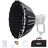 Aputure Light Dome Quick Dome 60 Softbox,60cm(2ft) Circular Bowens Mount | with Quick Release Design,Include Diffusion,Light Control Grid,Carrying Bag for Aputure Amaran Video Light