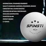 SPINSTI 40+mm 3 Star ABS Table Tennis Balls Set of 12 White Indoor Ping Pong view 7