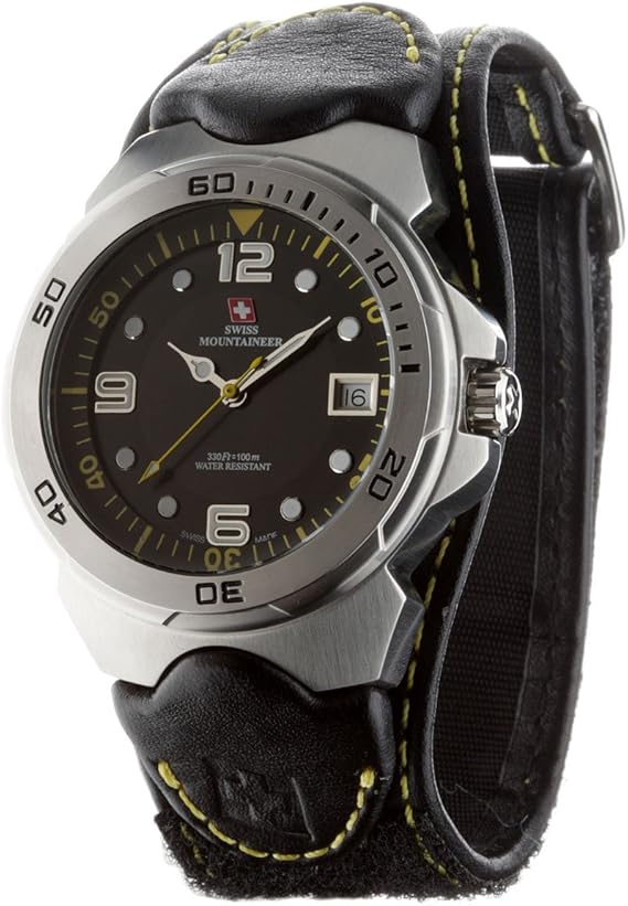 SWISS MOUNTAINEER Gents Watch Mont Vully Yellow SM1452 Amazon.co.uk