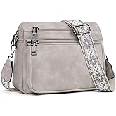 ATERITSSI Crossbody Purses for Women Trendy,Vegan Leather Crossbody Bags,Cell Phone Camera Shoulder Handbags with Card Slots