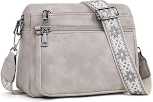 ATERITSSI Crossbody Purses for Women Trendy,Vegan Leather Crossbody Bags,Cell Phone Camera Shoulder Handbags with Card Slots