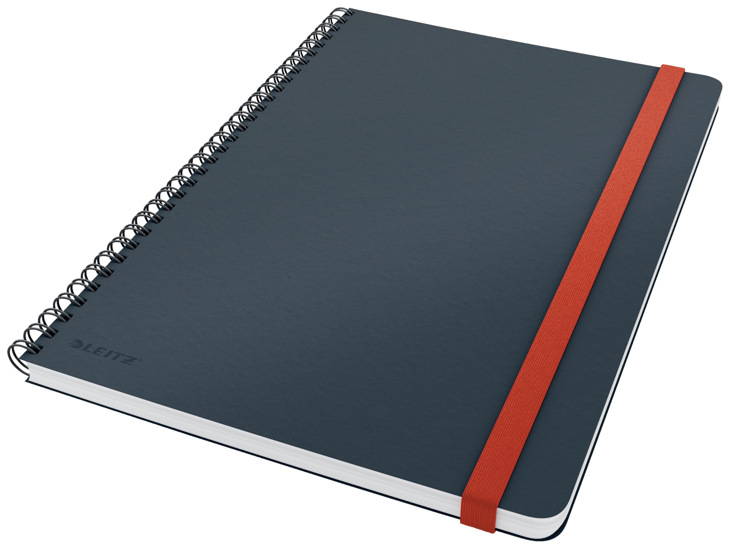 Leitz Large (B5) Squared Wirebound Notebook, 80 Sheet, Cosy Range, Velvet Grey, 44840089