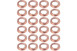 neynavy Pack-12 M12 Copper Oil Drain Plug Gasket Crush Washers Seal, Replacement for The Part # 11026-01M02, for Nissan Rogue Sentra Xterra Altima Frontier Armada Jukes 350Z Infiniti G35 G37 (Gold)