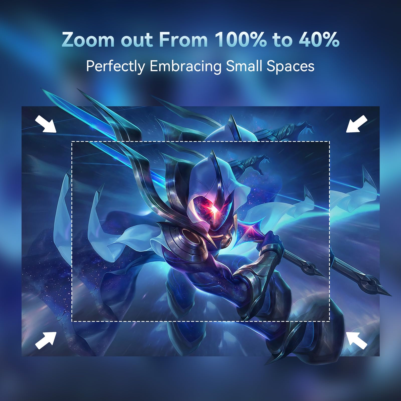 Mini Projector with WIFI 6 and Bluetooth, 4K 1080P Support Portable Projector Movie Auto Keystone for Laptop, PC, Smartphone