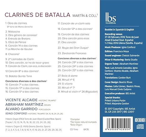 Clarines De Batalla Martin Coll Vicente Alcaide Abraham Martinez Alvaro Garrido Amazon Es Musica