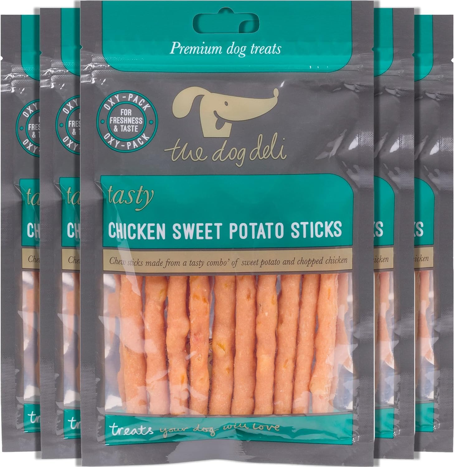 Petface The Doggie Bistro Chicken Knotted Bone Dog Treats, Pack of 8