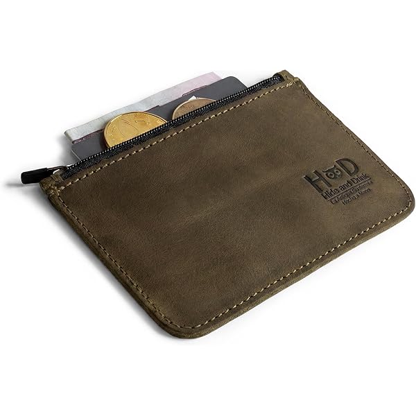 Hide & Drink, Zippered Wallet, Card Case, Folded Bills Storage Hide & Drink, Zippered Wallet, Card Case, Folded Bills Storage