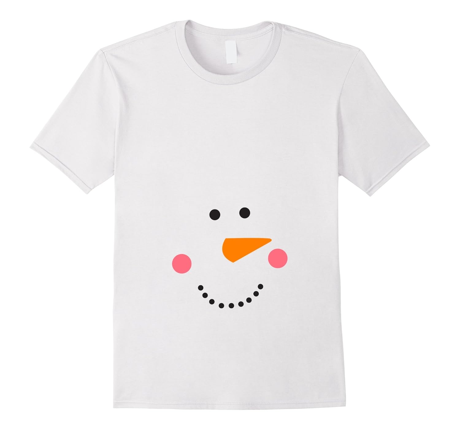 Snowman Face Xmas Maternity Shirt Baby Bump Christmas-Rose