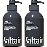 Saltair Body Wash, Black Tide 2-Pack. Moisturizing Body Cleanser with Monoi Oil and Cupuacu Butter. Luxury Shower Gel for Women and Men. Vegan, Cruelty-Free, Paraben-Free. 2x 17oz Pump Bottles