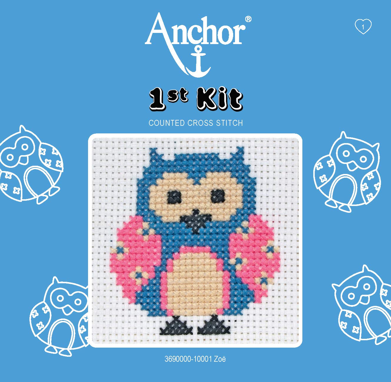Anchor 3690000-10001 1st Kit Zoe Cross Stitch Kit