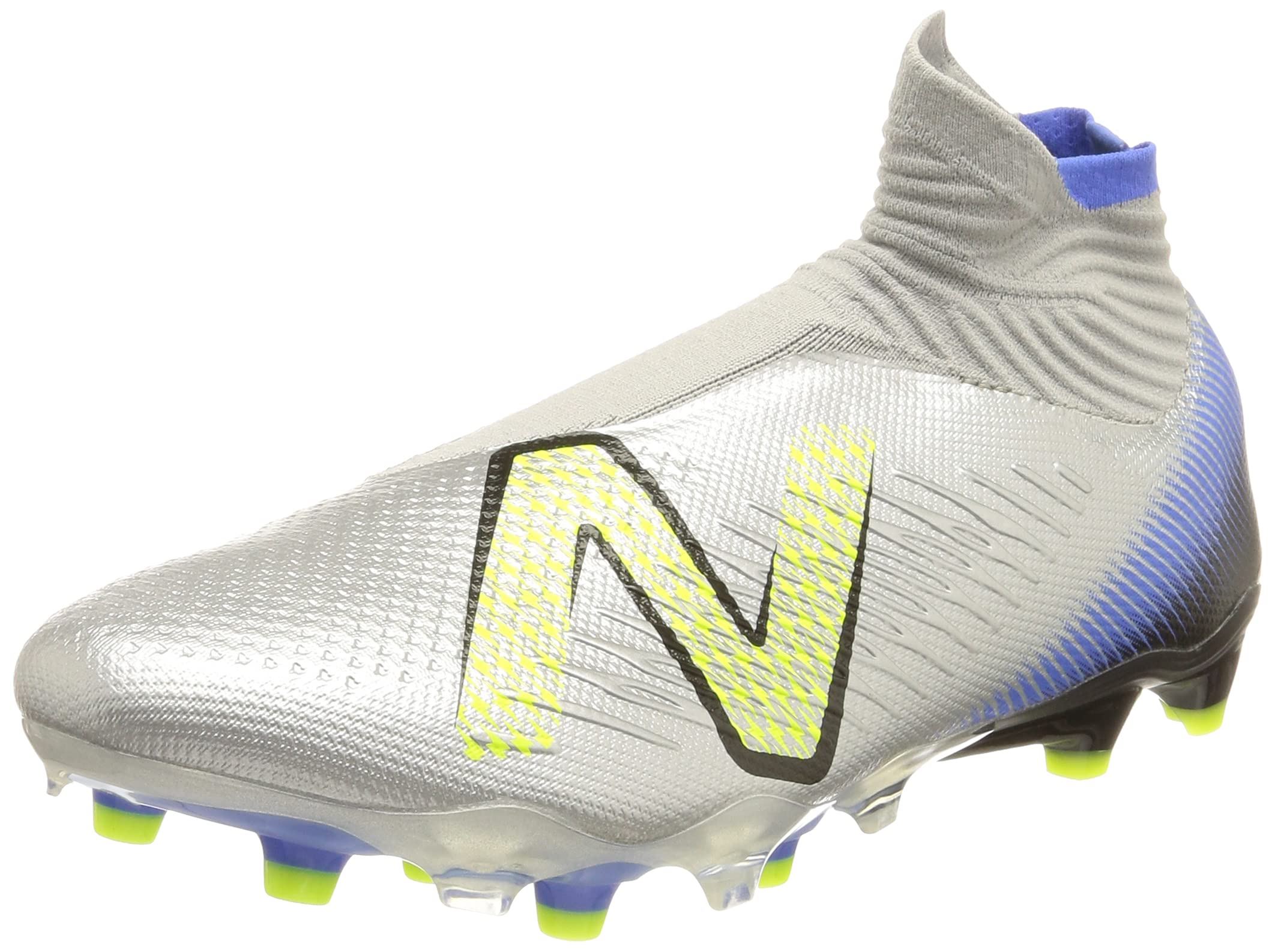 New Balance Unisex TEKELA V4 PRO FG Football Shoe, Grey, 5 UK