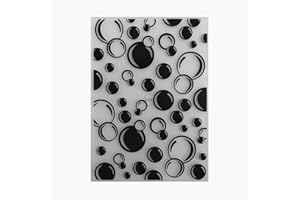 DzIxY Circle Background Plastic Embossing Folders for Cards Making Supplies DIY Paper 3D Scrapbook Stencils Album Crafts Decoration Template