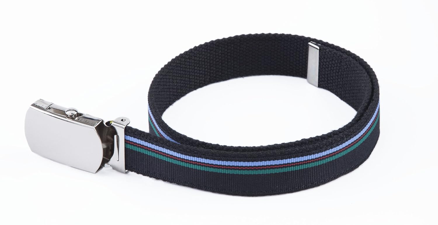 Reversible Black Stripe Military Toddler Belt (OneSize) Baby