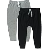 Multipack Honest Pants Joggers Pull on 100% Organic Cotton for Infant Baby and Toddler, Boys, Girls, Unisex