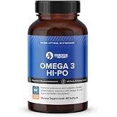 Designs for Sport Omega 3 HI-PO, Triglyceride Fish, 60 Softgels | High-Potency Triglyceride Fish Oil, 1500 mg Omega-3 with 750 mg EPA and DHA, No Fishy Aftertaste