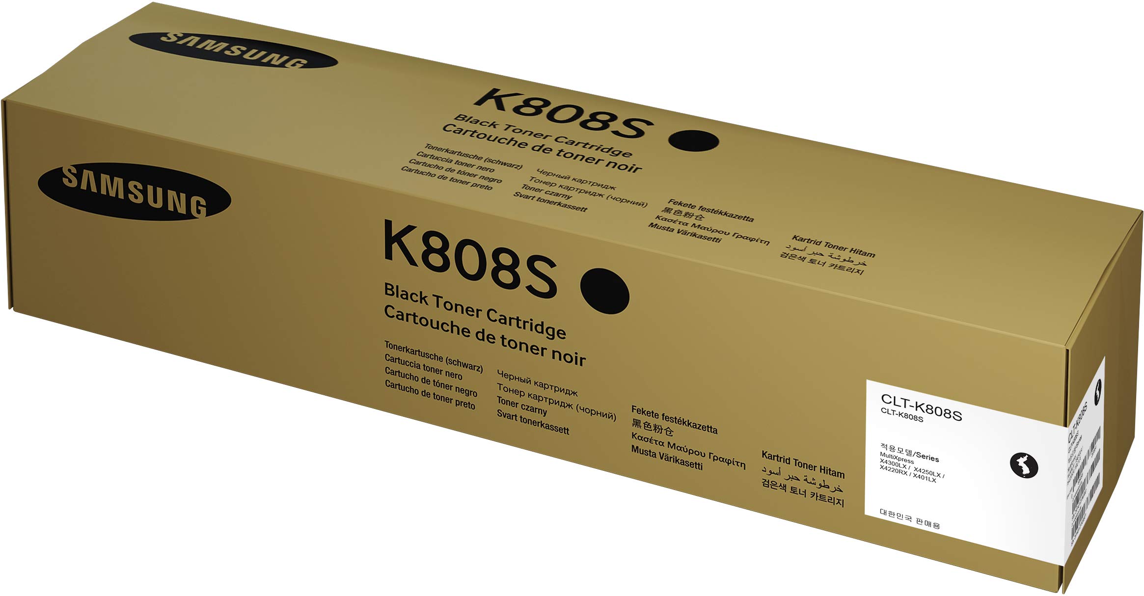 Samsung SS600A CLT-K808S Toner Cartridge, Black, Pack of 1