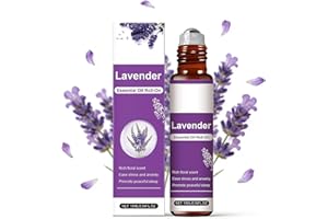 Lavender Essential Oil Roll On with Vitamin E - Calming & Relaxing Aromatherapy Body Oil, Gentle Fast Absorbing Blend to Soot