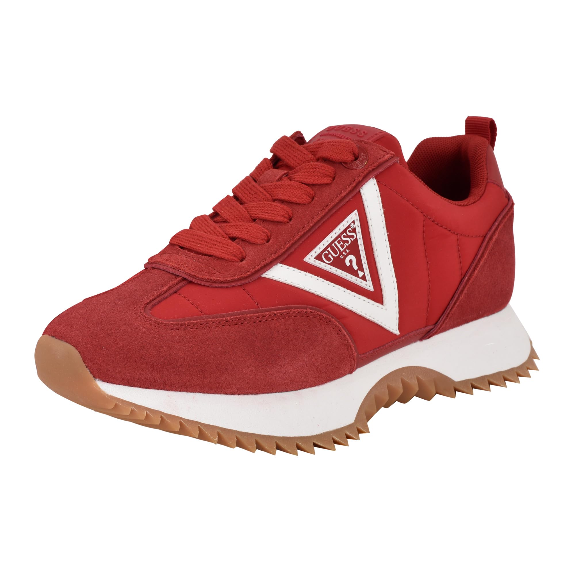 Guess Women’s Bailei Sneaker, Medium Red 610, 6.5