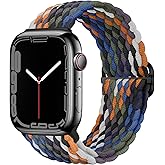 Qimela Stretchy Solo Loop Compatible with Apple Watch Band 49mm 46mm 45mm 44mm 42mm 41mm 40m 38mm for Women Men,Sport Breathable Braided Wristband for iWatch Series 11 10 9 8 7 6 5 4 SE Ultra 3 2 1