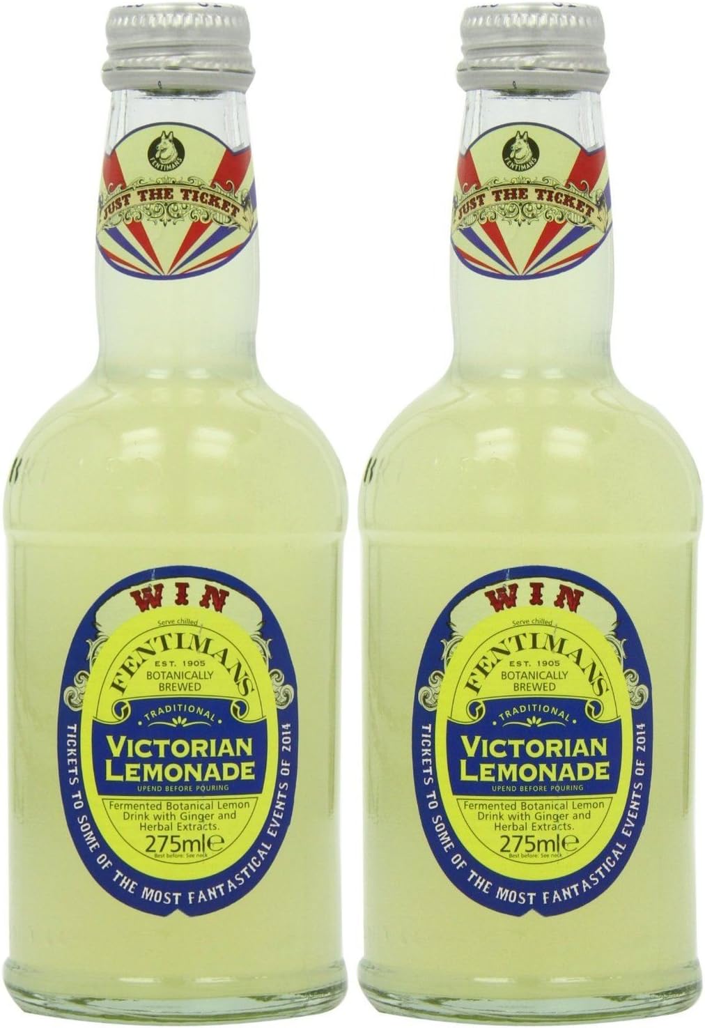 (2 PACK) - Fentimans Victorian Lemonade | 275 x 12ml x | 2 PACK - SUPER SAVER...