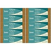 Himalaya Botanique Neem &amp; Pomegranate Travel Toothpaste, 0.74 oz, 10 Pack | Fluoride Free Toothpaste, Travel Size, To Fight Plaque &amp; Freshen Breath, Herbal Mint Flavor - Vegan, No SLS, TSA Approved