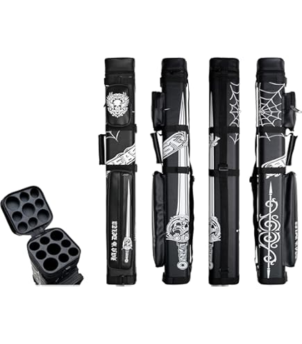 Accuplay Billiard 3x6 Hard Pool Cue Stick Carry-on Black