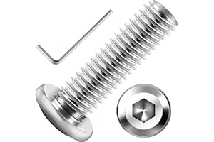 30Pcs M8 Bolts M8 x 25mm Flat Head M8x1.25 Bolt Hex Socket Cap Screws Bolts, M8 Screws 304 Stainless Steel Furniture Screw Fu