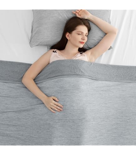 Couverture Rafraîchissante été – Double Face Microfibre Et Coton – Pour Dormeurs Sensibles à La Chaleur