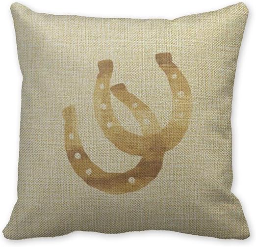 Amazon Com Teruibgty Pillowcase Sizes Horseshoe Decorative Linen