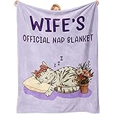 Stelogiift Valentines Day Gifts for Wife from Husband - Gifts for Her Blanket, Wife Birthday Gift Ideas, Funny Wedding for Wifey Women, Birthday Valentines Mothers Day Present for Her 60"X 50"