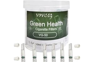 VOVCIG Cigarette Filters That Remove Tar and Chemical,Extended Filter Tips with Triple Microporous Multiple Filtration Suitable for Regular and 5mm Cigarettes(50Pcs)