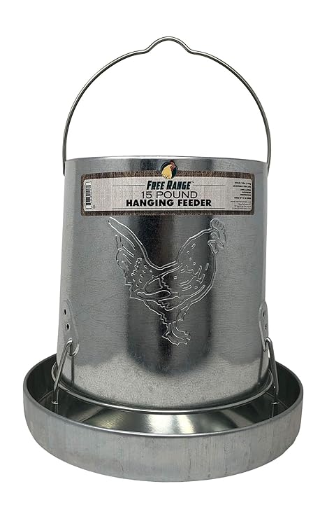 Harris Farms 4217 Hanging Metal Poultry Feeder 15 Pound Amazon