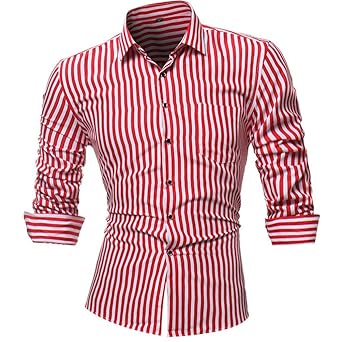 camisa de rayas azul y blanca hombre