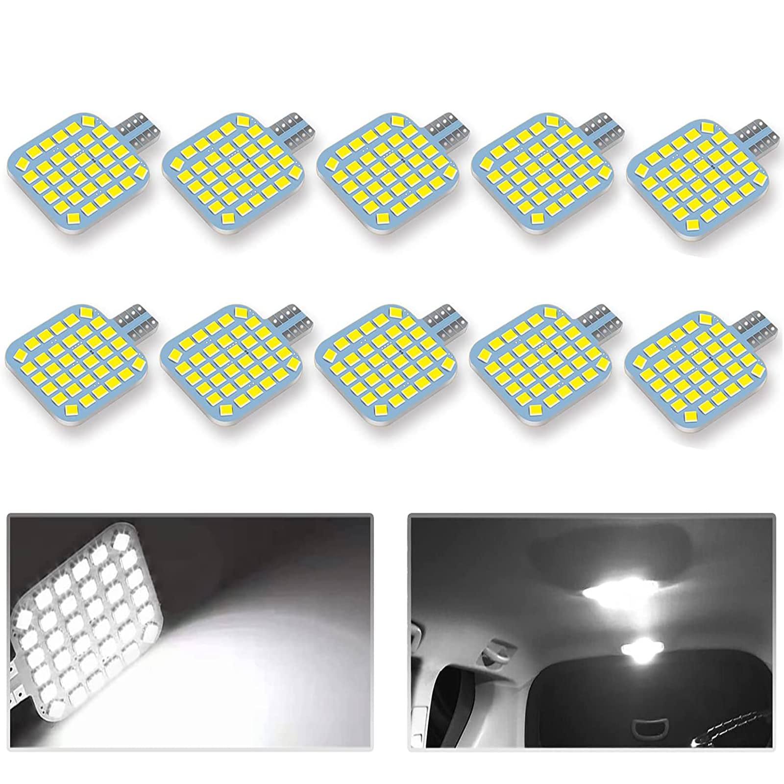 Photo 1 of 10PCS T10 921 922 912 194 RV Interior LED Light Bulbs, Super Bright LED Bulbs Replacement Lighting 36-SMD 2835 6500K Cool White for 12V RV Camper Trailer Motorhome Boat Dome Car Marine Indoor Light