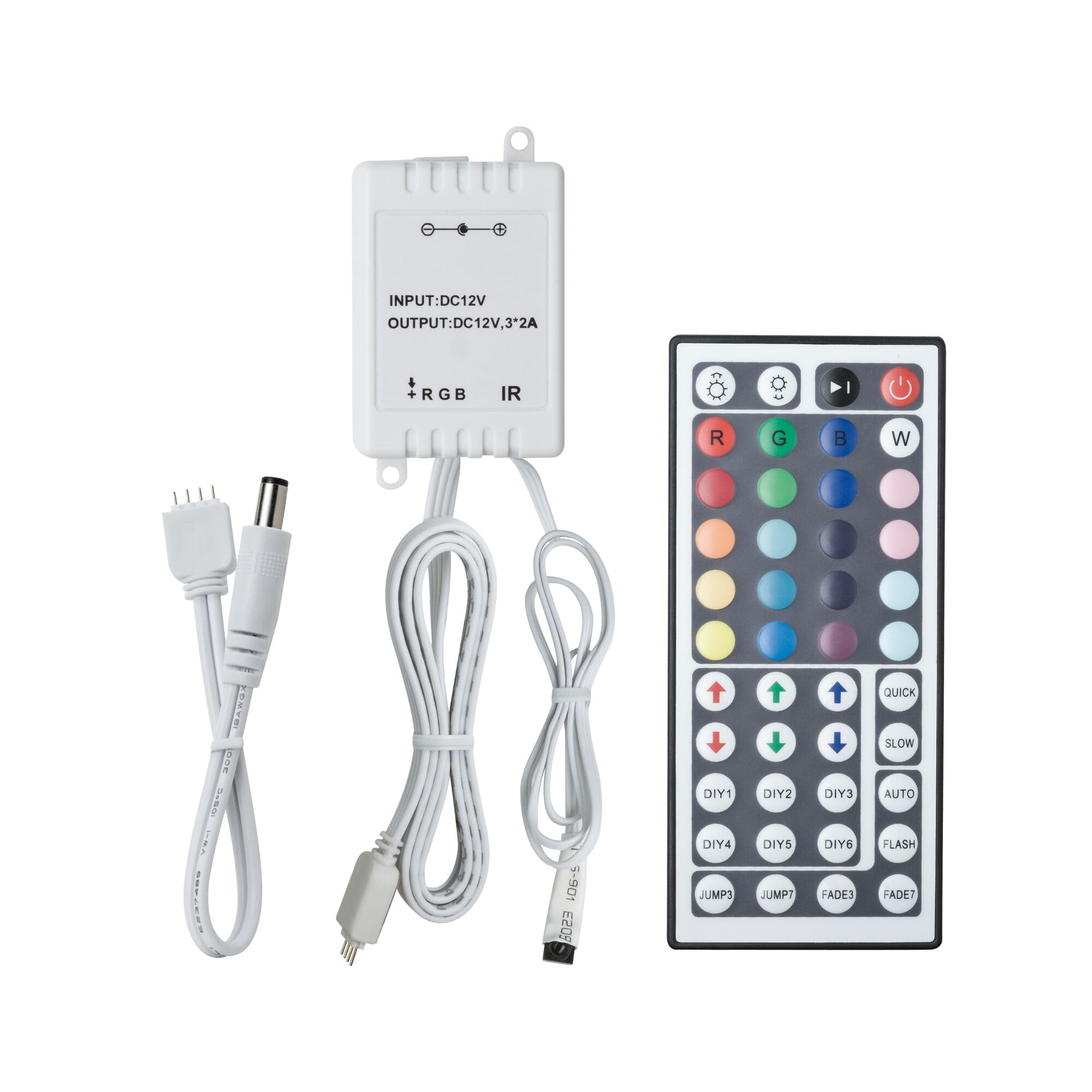 YourLED RGB Control w/IR Remote Control White, Plastic