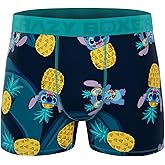 CRAZYBOXER Men's Underwear Disney Tropical Stitch Non-slip waistband Soft Boxer Brief Distortion-free