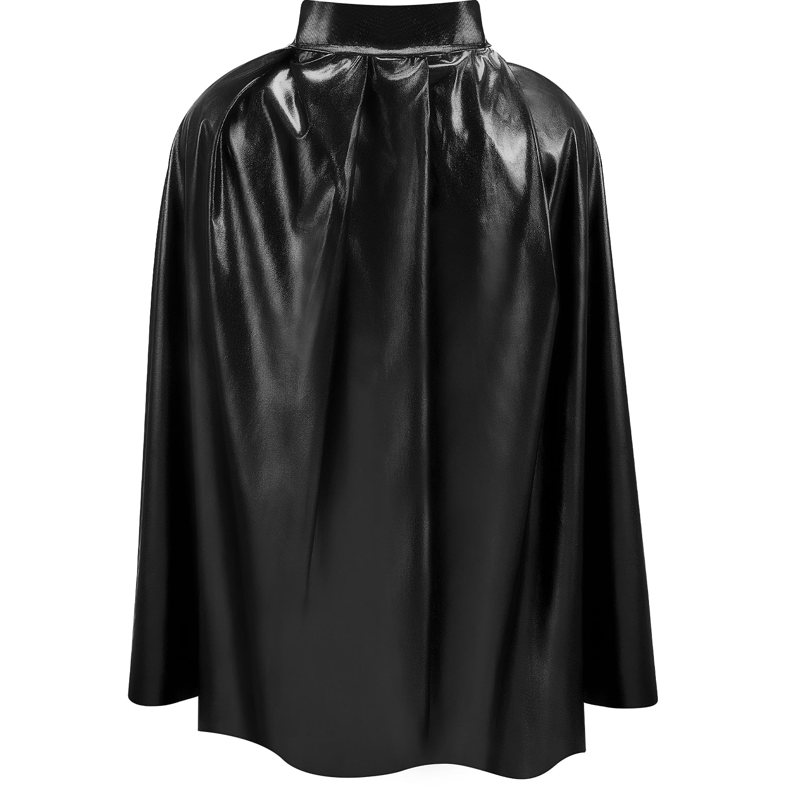 Photo 1 of Skicuff Kid Cape Costumes Halloween Capes Cosplay Fancy Cape for Teenagers Men Women Birthday Party Halloween Cosplay Party (Black)