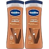 Vaseline Cocoa Radiant 2-Pack &ndash; Intensive Care Moisturizing Hand and Body Lotion with Ultra-Hydrating Lipids, Pure Cocoa Butter, 10 Oz Ea