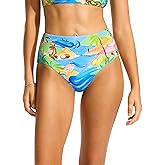 Seafolly Women's Standard High Waisted Full Coverage Low Legline Bikini Bottom