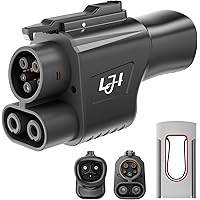 LJH NACS to CCS1 Adapter 500A/1000V/250kW - Tesla Supercharger V1/V2/V3/V4 Compatible - Fast Charge Ford GM Rivian Hyundai Ki