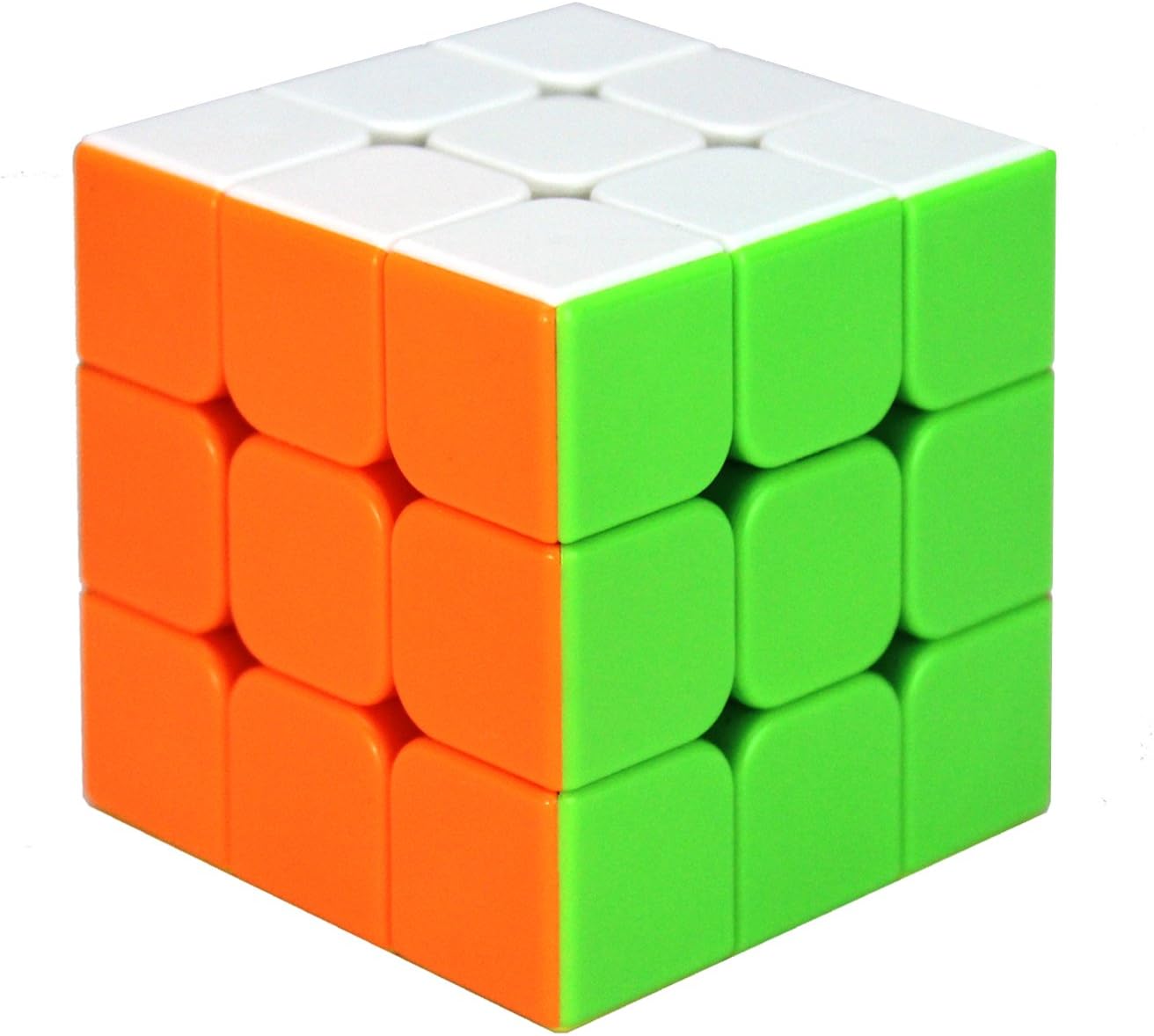 3x3 Speed Cube - Stickerless Puzzle Cube - Easy Turning and Smooth Play Magic Cube - Super Durable Colorful Puzzle Toys (2.3in)