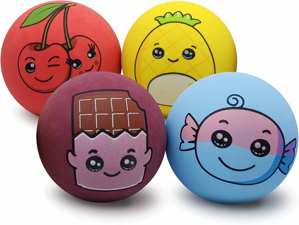 SPORTSPET High Bounce Yellow Dog Balls 6 Pack 60mm Natural Rubber