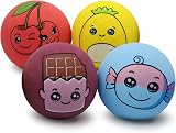 SPORTSPET High Bounce Yellow Dog Balls 6 Pack 60mm Natural Rubber