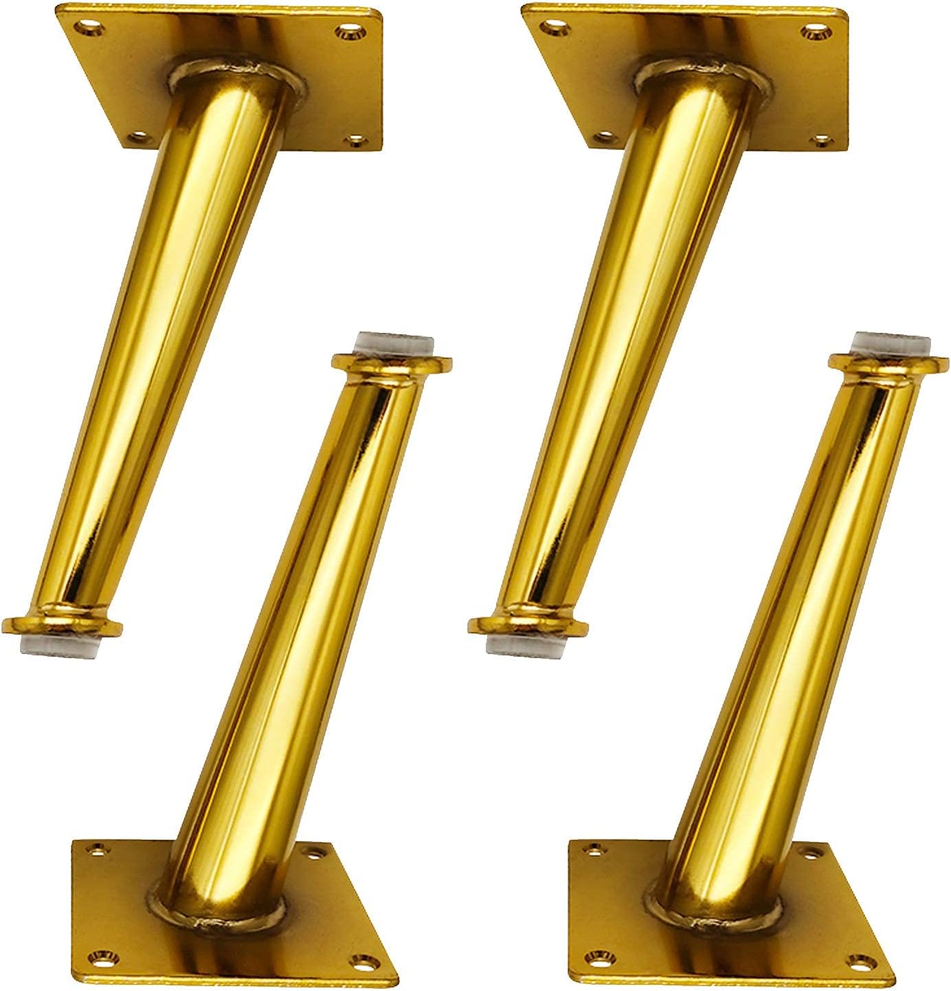 Set of 4 Oblique Metal Furniture Legs,Tapered Furniture Table Legs,Sofa