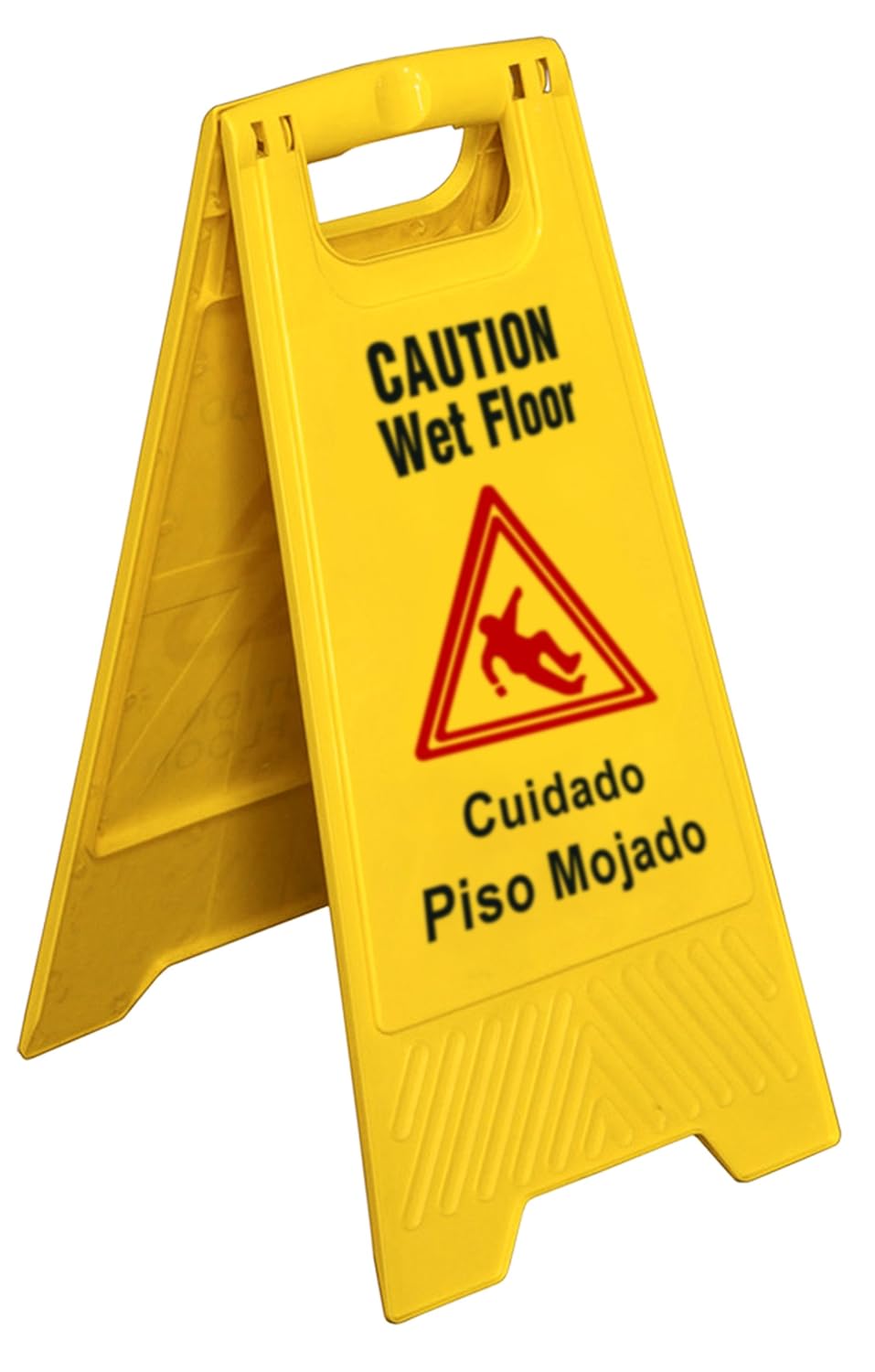 New Star Foodservice 54613 Safety Caution Wet Floor Sign English Spanish 25 Inch