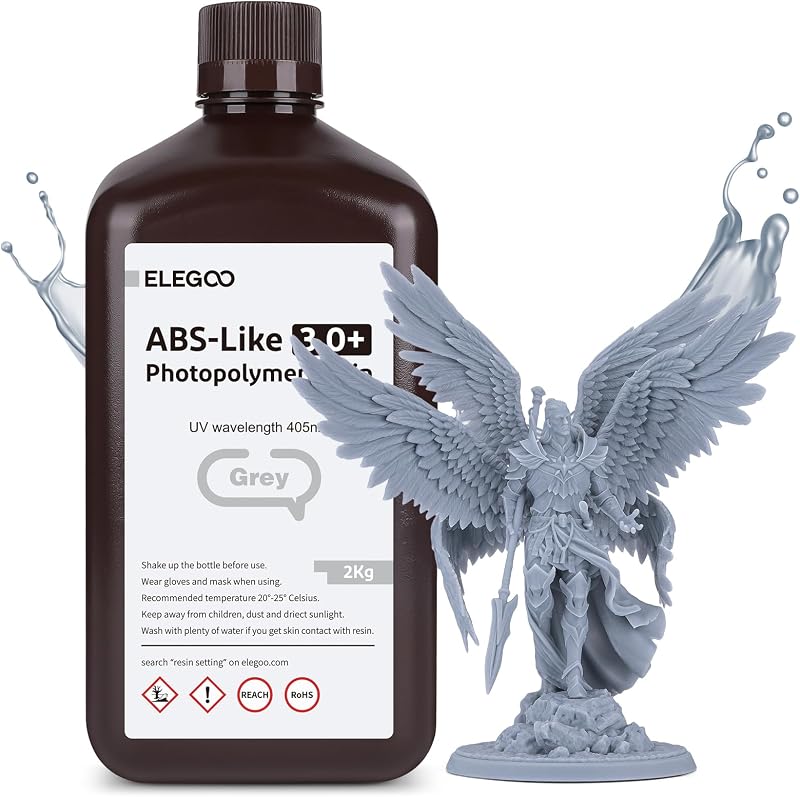 ELEGOO ABS Like Resin 3.0 Plus Grey 2000g High Precision Lower Shrinkage