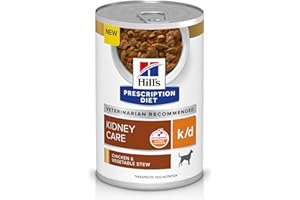 Hill's Prescription Diet k/d Kidney Care Chicken & Vegetable Stew Wet Dog Food, Veterinary Diet, 12.5 oz. Cans, 12-Pack