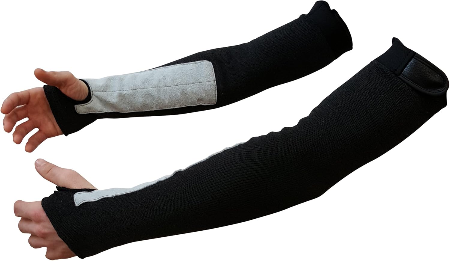 22” Black Kevlar Protective Arm Sleeves / Cut And Heat Resistant (1